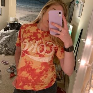 Custom bleached Coke shirt